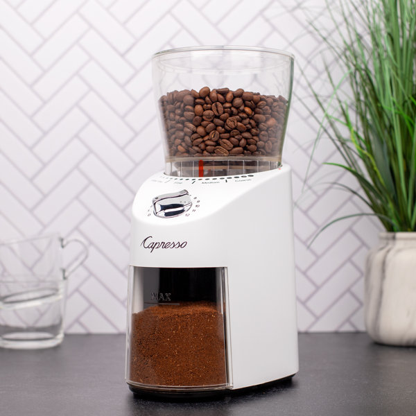Capresso Infinity Plus Electric Conical Burr Coffee Grinder & Reviews